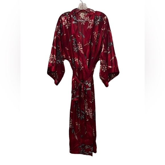 Inner Most vintage red and gray floral long rope with gold metallic accents - Picture 3 of 8